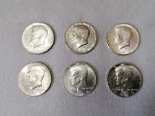 6 SILBER MÜNZEN, John F