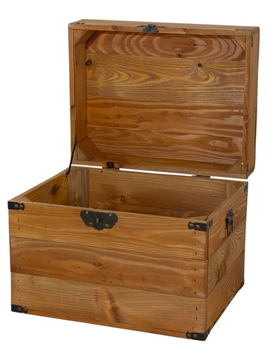 Holztruhe mit deckel elsa - holztruhe,