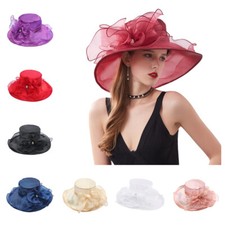 Damen vintage breite krempe - vintage,