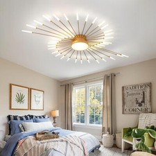 Moderne Minimalistische Deckenlampe,104 W Gold Deckenleuchte, Für Badezimmer