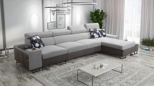 Sofa mit ottomane ecksofa - ottomane,