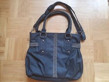 Damentasche Schwarze Umhängetasche mit Strass von Just Lili 40 x 30 cm