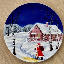 SMF Schramberg Porzellan Weihnachtsteller 24cm handbemalt 