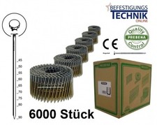 2,8x70mm Glatt verzinkt 16° Coilnägel für Coilnagler Prebena Paslode BeA Bostitc