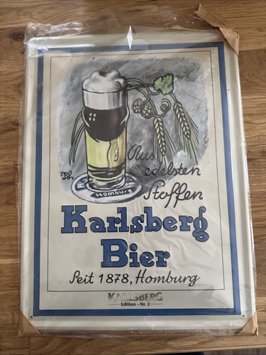 Blechschild karlsberg bier - blechschild,