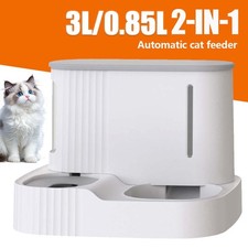Futterautomat Katze Automatischer 2-in-1 Futterspender für Katzen Hund Haustiere