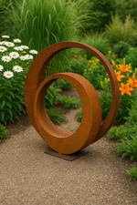 2st edelrost gartenskulptur - edelrost,