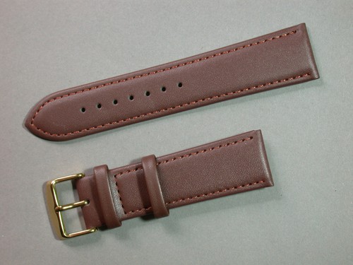 Echt leder uhrenarmband braun - echt,