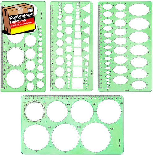 4pcs kreisschablone set - 4pcs,