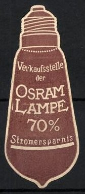 Reklamemarke osram - reklamemarke,