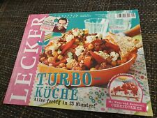 Lecker - 2015 - Heft Juni - Nr. 6 TURBO KÜCHE Alles fertig in 25 Minuten!, neuw.