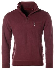 Signum Herren Troyer Pullover Pulli Sweatshirt bordeaux S X744