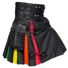 Herren Regenbogen Nylon Riemen