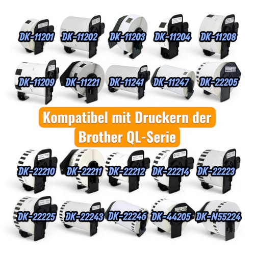 Etiketten für brother - etiketten, p-touch