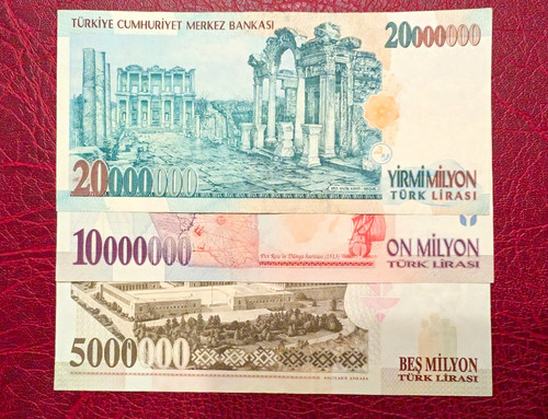 Türkei banknoten lot - türkei,