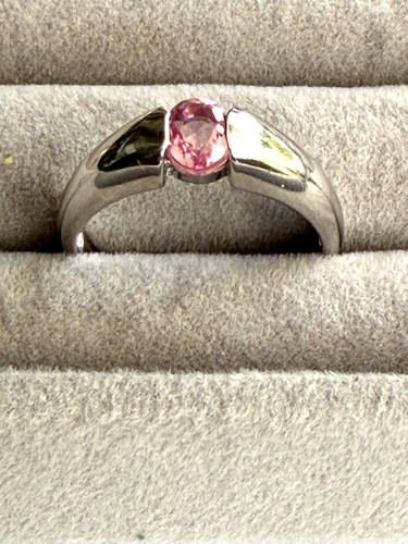 Damenring mit zirkonia rosé - zirkonia,