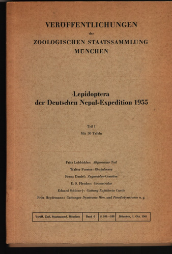 Lepidoptera der deutschen - der,