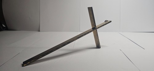 Wandkreuz aus metall 25cm - wandkreuz,