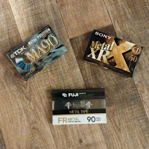 Konvolut metall kassette 90 - konvolut, 3x