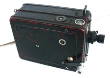 DeVry 35mm Filmkamera "Lunchbox" mit 2 Spulen, Carl Zeiss Jena Tessar  3,5/3,5cm