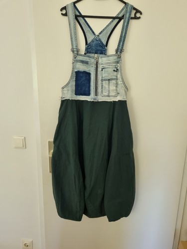 Ballonkleid mit jeanslatz - mit, gr