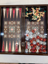 Schach-Backgammon-Dame-Set