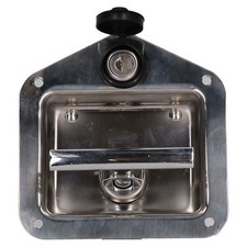 Einbau Spind Tür T Griff SchlossAnhänger LKW Riegel Schnäpper Edelstahl