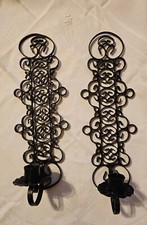 2 alte Wandkerzenhalter