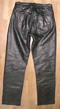 " POLO " Damen- LEDERJEANS / Motorrad - Lederhose / Hose schwarz ca. Gr. 38