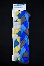 2x Adidas Stirnband Head Schweiß Sweat Band Trefoil Vintage 80s West Germany NEU