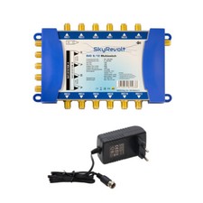 SkyRevolt 9/12 Multiswitch Multischalter SAT Verteiler 2 Satellit 12 Teilnehmer
