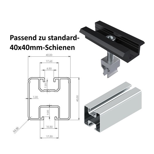 PV/Solar-Mittelklemme