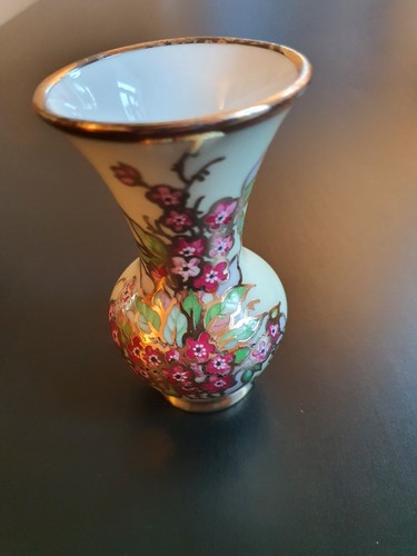 Vintage silberporzellan vase - vintage, silberporzellan-vase