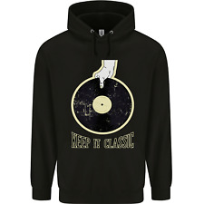 Vinyl Schallplatten Keep it Classic DJ Decks Herren 80% Baumwolle Hoodie