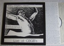 GEHENNA / CATHARSIS Live at CBGBs  Eat Fight LP Near Mint infest siege integrity