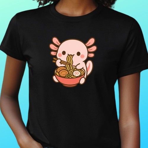 Shirt frauen kawaii axolotl - t-shirt,