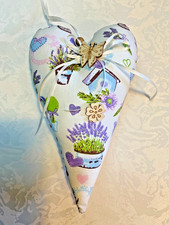 Herz ❤️ Tilda Landhaus Handarbeit Vintage Sommer Lavendel  Schmetterling ❤️