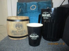 Bacardi Oakheart Rumbecher, Getränkekühler und Karaffe 3 l