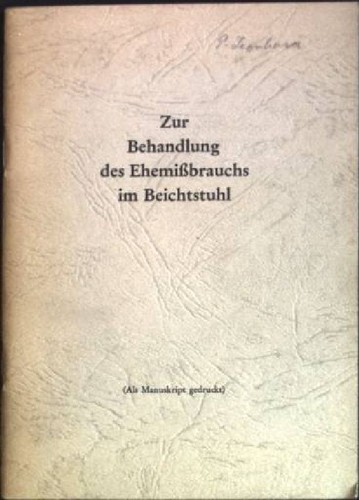 Zur behandlung des - behandlung,