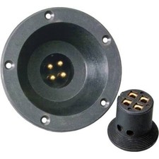 Sinuslive Car HiFi Lautsprecherstecker-Set 4 x 4 mm² inkl. Einbaubuchse,