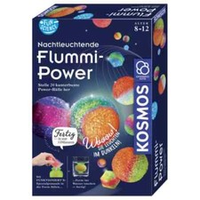 KOSMOS Mitbringspiel Flummi Power bunte Farben Gussformen Deko Augen Test Becher