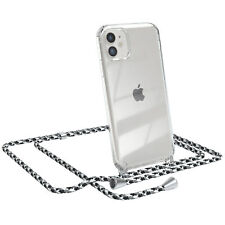 Für Apple iPhone 11 Hülle mit Kette Band Handy Case zum Umhängen Schwarz Weiß