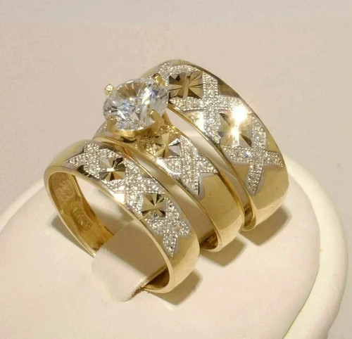 His her trio ehering set - &, 14k