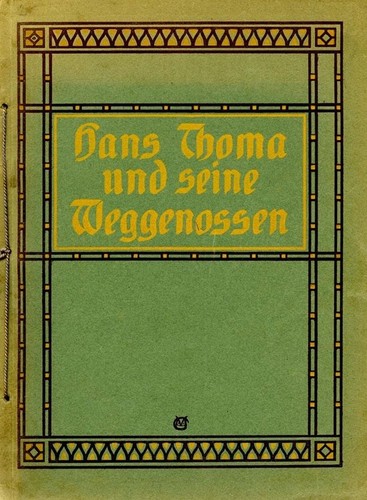 Broschüre hans thoma und - broschüre, "hans