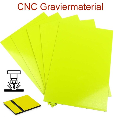 Graviermaterial gelb schwarz - gelb-schwarz, 5