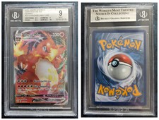 ✅ BGS 9 Glurak VMax 020/189 20 Charizard Pokemon Karte Fullart Beckett