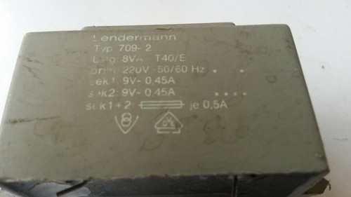 Transformator 2x - transformator, 9v