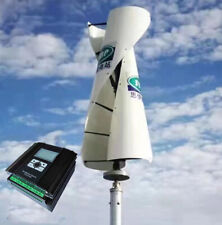 2KW Vertikal Windgenerator Windkraftanlage Windturbine mit Hybrid Laderegler
