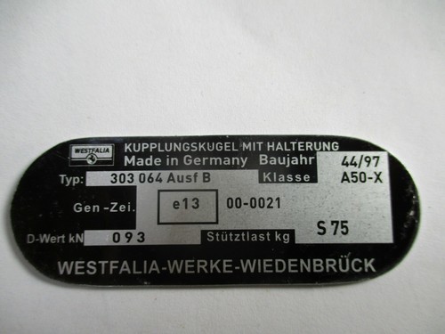 Typenschild ahk - typenschild,