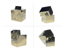 Pyritwürfel - Pyrit Zwilling Kristall »Wunder der Natur« Navajun Spanien